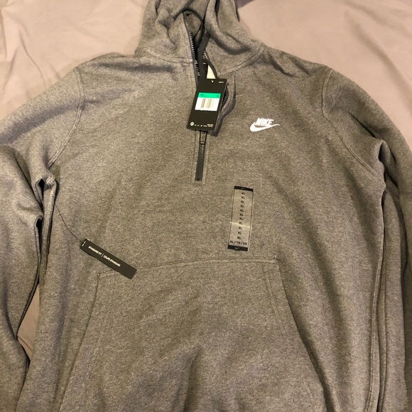 Nike Other - Nike gray half zip hoody